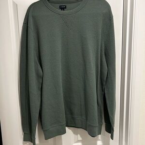J. Crew Men's Olive Crewneck Sweater